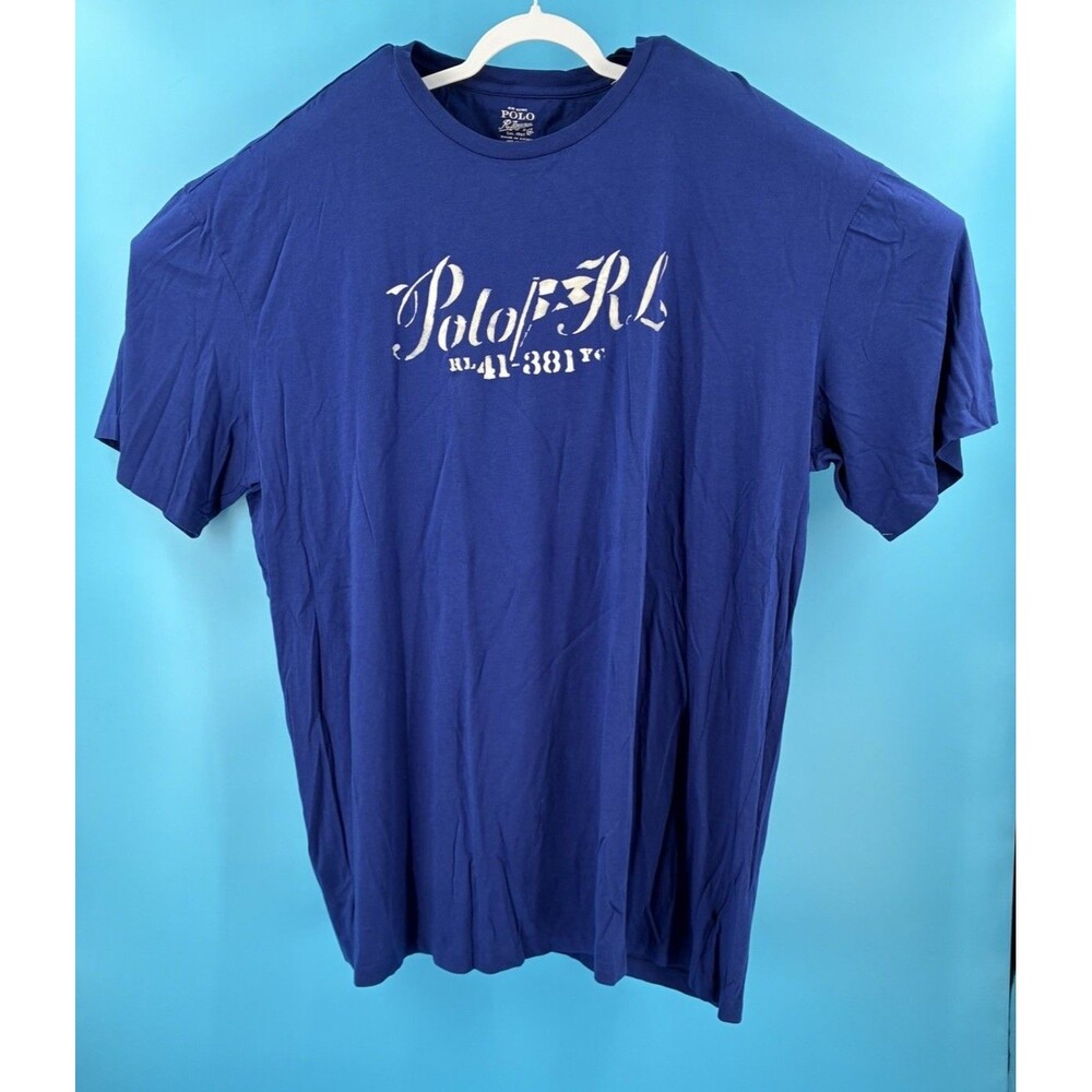 Polo Ralph Lauren Mens 3XLT Blue Graphic T Shirt Big Tall Cotton NWT